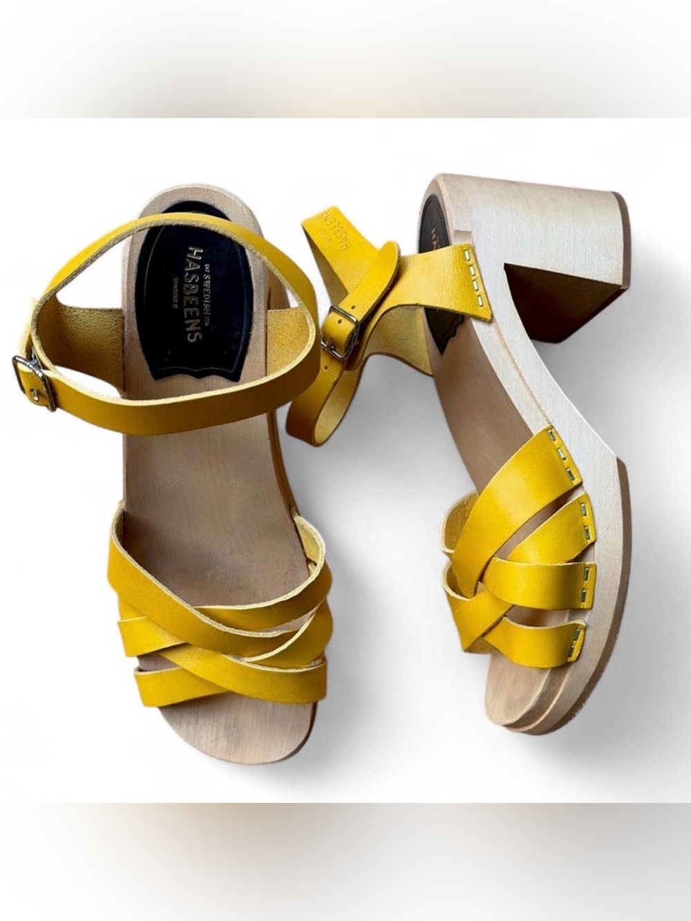 New without box Swedish Hasbeens platform clog sandal. Size 40